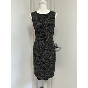 Vintage 90s Casual Corner Silk midi dress Size 6